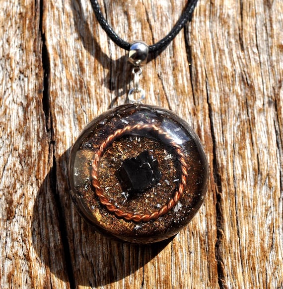 TENSOR RING Noble Shungite Orgonite®  - Handcrafted Powerful Protection Necklace Unisex