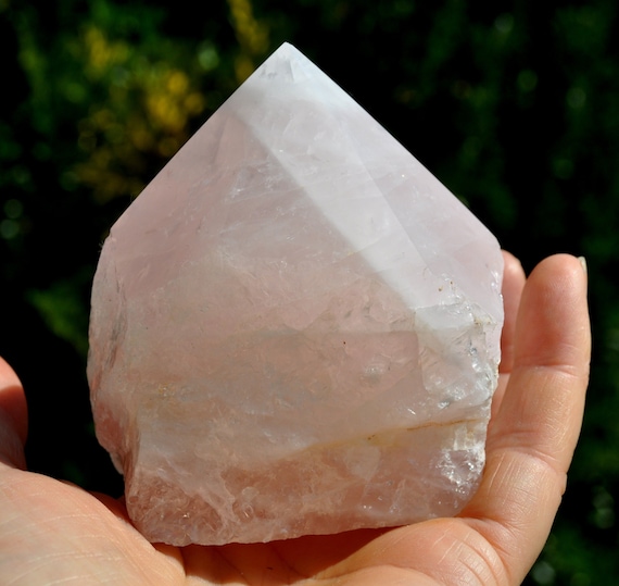 Rose Quartz Point Large 549g - 19.36 Oz  - FREE DELIVERY