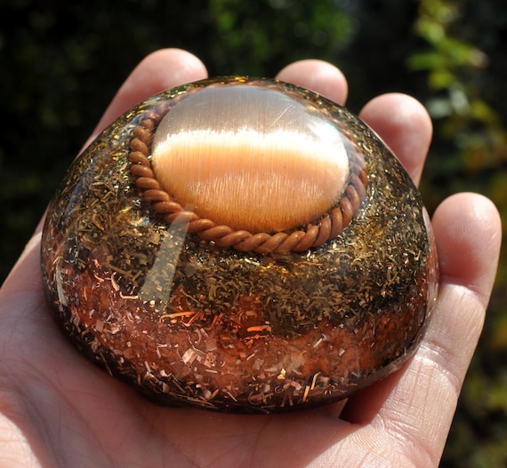 Purifying EMF Harmonizer DOME Tensor Ring Large Orgonite®, Orgone Generator®  - 150g- 5.29Oz
