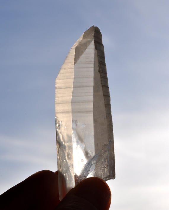Lemurian Crystal Quartz Point - Natural terminated -  64g -  2.25Oz