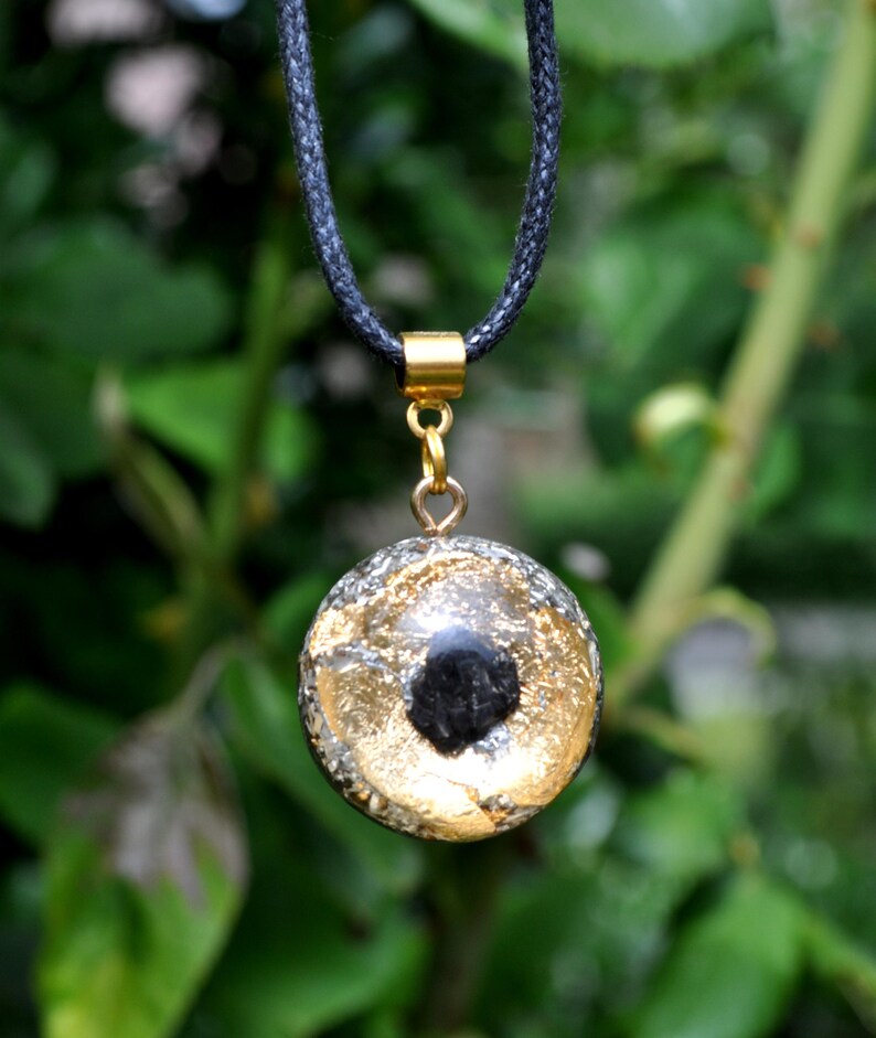 Äkta Orgonite® med Elite Shungite EMF-hänge ENERGY Harmonizer-halsband - Unisex bild 4