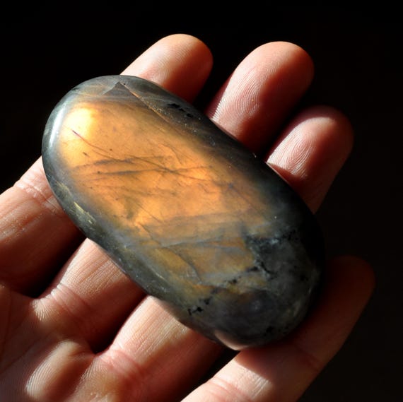 SUNSET LABRADORITE - Large Stone Flash on Both Sides  85g - 3Oz - Free Delivery!