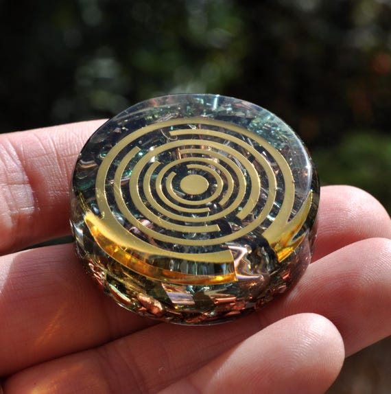 Pocket Orgonite – Lakhovsky MWO EMF Protection, Crystal Energy Harmonizer
