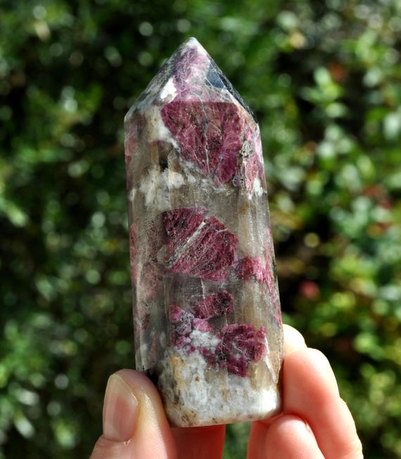 5Oz Pink Tourmaline & White Quartz Tower – 142g - Freestanding