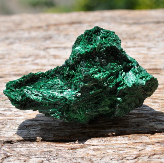 FIBROUS Malachite Cluster from Congo Mineral Natural - 38g - 1.34Oz