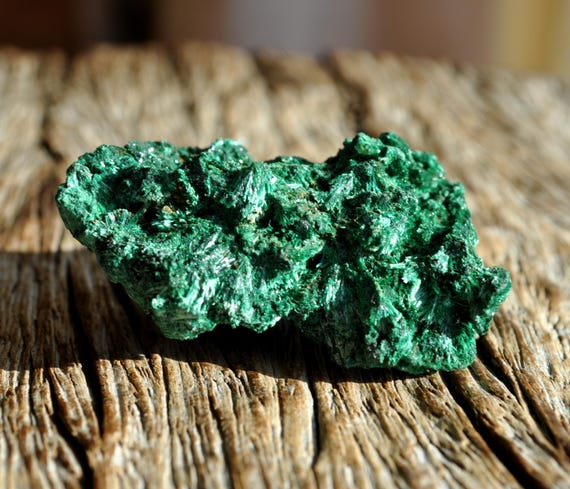 SILK MALACHITE Cluster from Congo Mineral Natural - 38g - 1.34Oz
