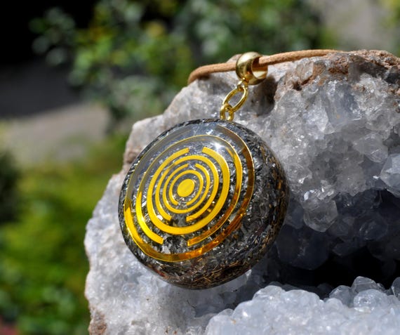 Lakhovsky Pendant Orgonite®  Pendant Necklace  - EMF Harmonizer - Unisex  FREE Shipping !