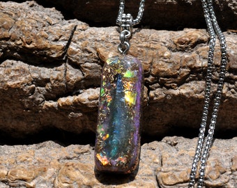 AQUA AURA Quartz Point Orgonite® pendant Necklace, EMF Harmonizer Unisex