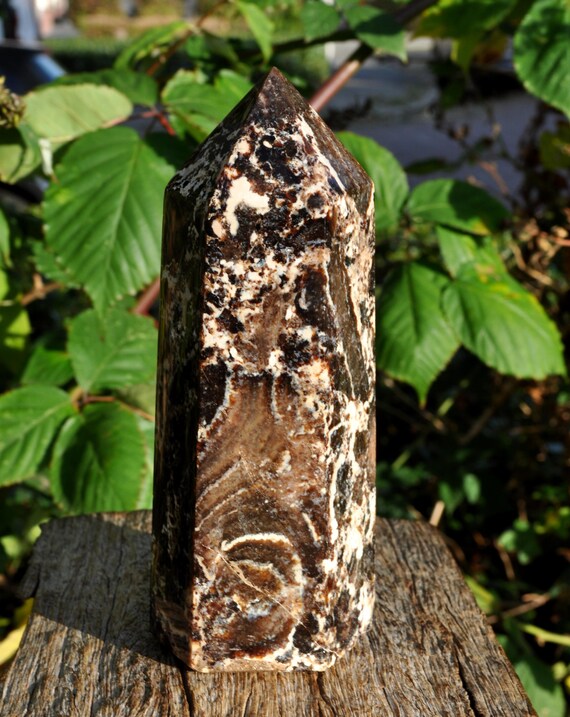 Large Black OPAL Tower  - Opal Obelisk  1067g - 37.63Oz - Madagascar