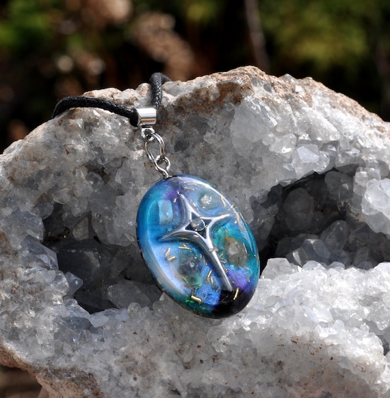 STAR Orgonite® Pendant with Labradorite Energy Necklace for Empaths, Starseeds & Spiritual Alignment