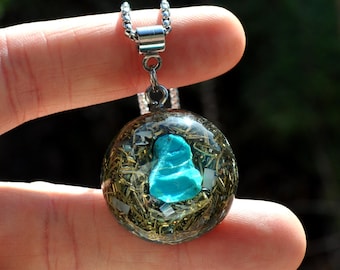 CHRYSOCOLLA Pendant Orgone Orgonite® Necklace