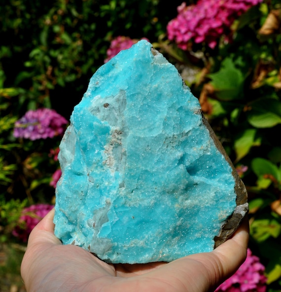 Sky Blue Hemimorphite Crystal 721g / 25.44oz | XL Raw Mineral Specimen | Freestanding | LARGE