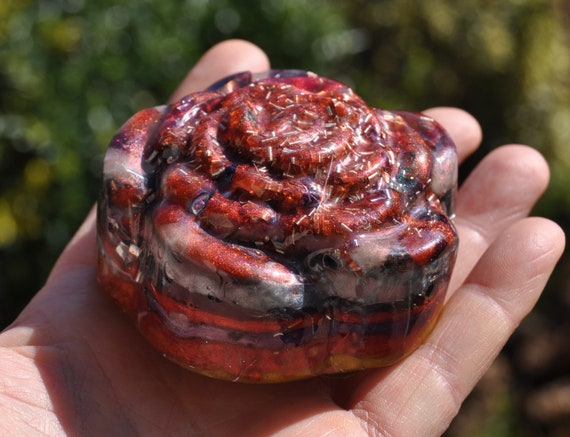 Orgonite® ROSE FLOWER Orgone Generator® Multicolor