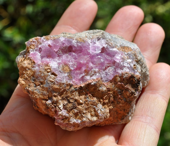 Cobalto Calcite Crystal Cluster, Druzy Cobaltoan Calcite, Love and Forgiveness - 118g - 0.27Oz