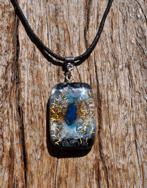 CAVANSITE PENDANT Orgonite® Pendant Necklace - Insight and Clarity