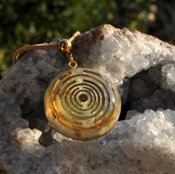 LAKHOVSKY MWO White Gold Orgonite Pendant  - EMF Harmonizer - Unisex