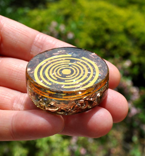 Pocket Orgonite – Lakhovsky MWO EMF Protection, Crystal Energy Harmonizer