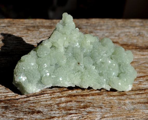 Green PREHNITE Cluster 78g - 2.75 Oz - FREE Delivery !