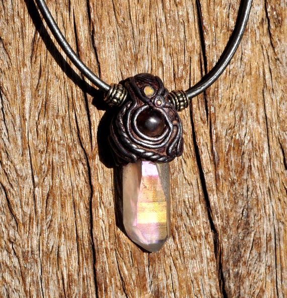 ANGEL AURA Quartz and Amethyst Necklace