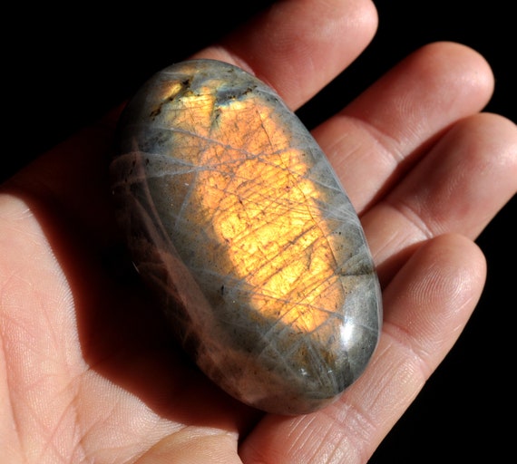 ORANGE LABRADORITE Large Stone 84g - 2.96Oz
