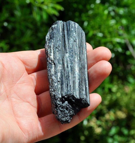 122g Black Tourmaline Crystal Natural Raw Untreated Schorl 4.30Oz