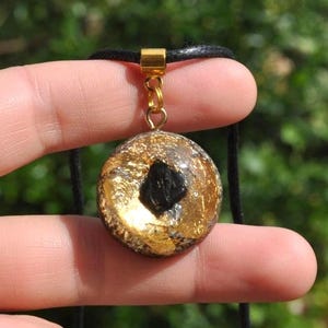 Elite Shungiet, Elite Shungite, Echte Orgonite® Orgoniet Orgone Hanger Ketting, EMF bescherming