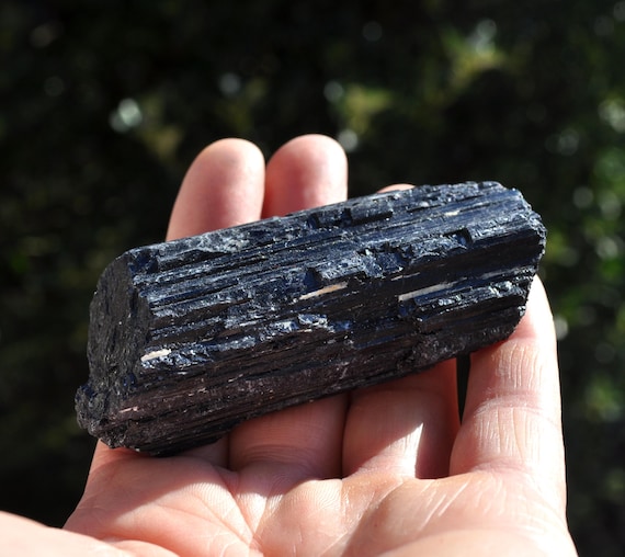 Black Tourmaline Crystal Natural Raw Untreated Schorl 116gr - 4.20Oz