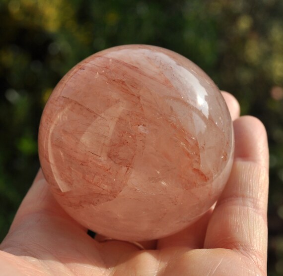 HEMATOID QUARTZ Sphere Ball 257 gram - 9.06 Oz - Free Shipping !