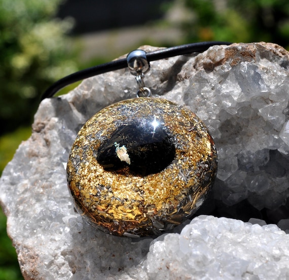 GREENLAND NUUMMITE  Orgonite® Pendant Necklace  Unisex, The Sorcerers Stone