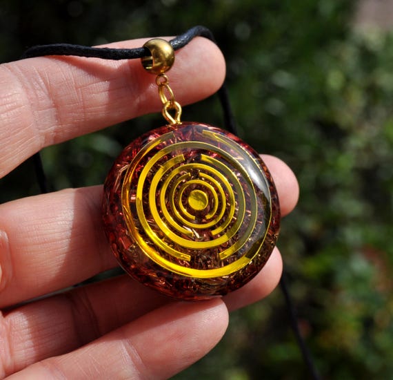 Lakhovsky Orgonite® Art Pendant Necklace  - EMF Harmonizer - Unisex