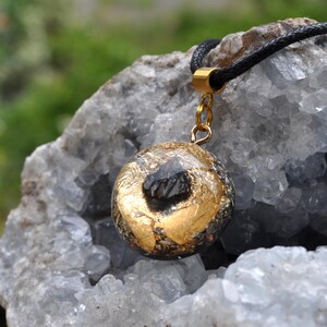 Äkta Orgonite® med Elite Shungite EMF-hänge ENERGY Harmonizer-halsband - Unisex bild 6