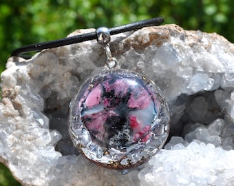 REAL EUDYALITE Orgonite® Pendant Heart Stone Inner Harmony Alignemnt