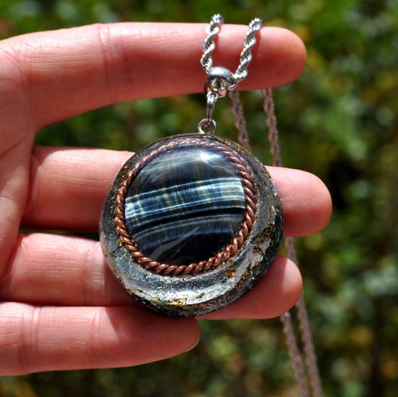 TENSOR RING Labradorite Orgonite® Pendant EMF Cleanser Protection Jewellery Tensorflow Necklace Unisex