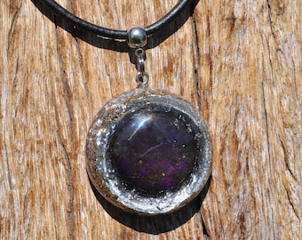 PURPURITE Orgonite® Pendant large - Violet Flame Protection EMF Harmonizer