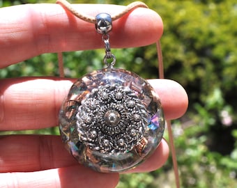 Pendentif noeud hollandais en orgonite, collier en cristal, symbole de protection, bague tenseur, Zeeuwse Knoop