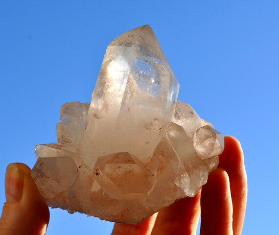 Pink Himalayan Quartz Cluster 221 gram - 7.8 Oz -  FREE Delivery !