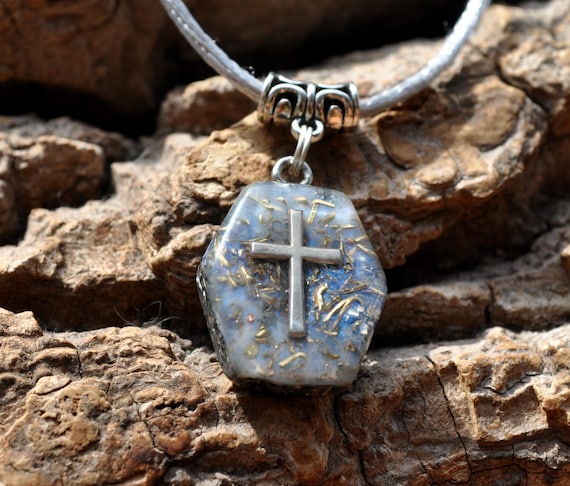 Orgonite® Orgone Pendant Necklace with CROSS