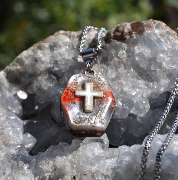 Orgonite® Orgone Pendant Necklace with CROSS