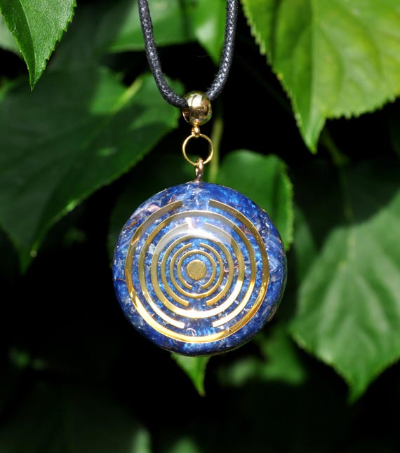 Blue Lakhovsky MWO Pendant Orgonite®  Pendant Necklace  - EMF Harmonizer - Unisex