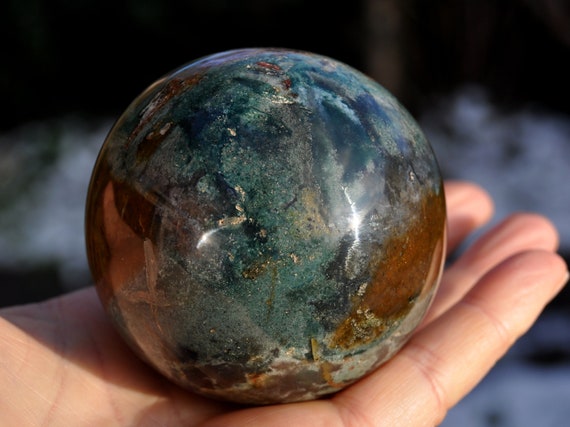 AA Jasper Sphere Ball 383 gram - 13.5 Oz