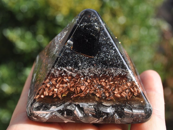 PO Black Tourmaline Orgonite® Pyramid - Orgone Generator® EMF Protection 5g, Made to Order - Free Shipping !