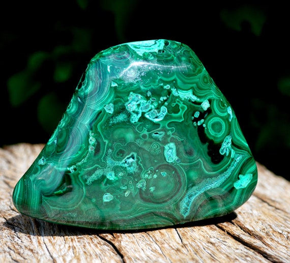 MALACHOLLA Malachite Chrysocolla  - 214g - 7.54 Oz Polished - Free Delivery