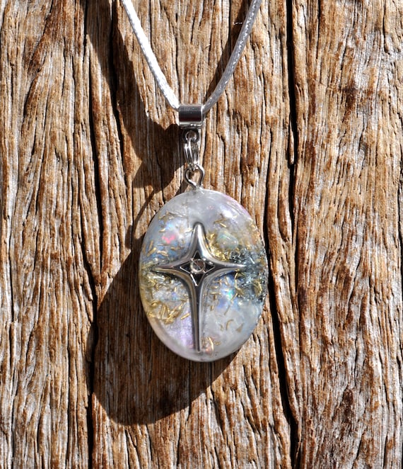 STAR OPAL Orgonite® Pendant  Energy Necklace for Empaths, Starseeds & Spiritual Alignment