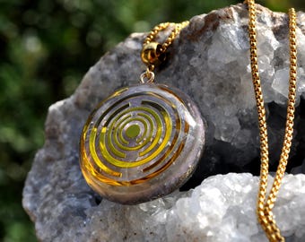 LAKHOVSKY Pendant Orgonite®  Pendant Lila Lavender Necklace  - EMF Harmonizer Protection - Unisex