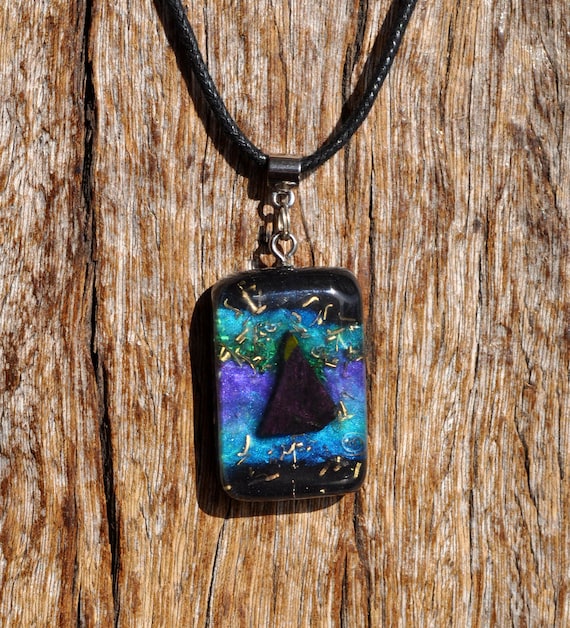 PURPLE PURPURITE Pendant - Handmade Orgonite® Jewelry