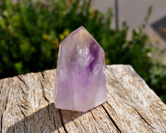 Amethyst Quartz Point 179 grams, Polished Amethyst Crystal