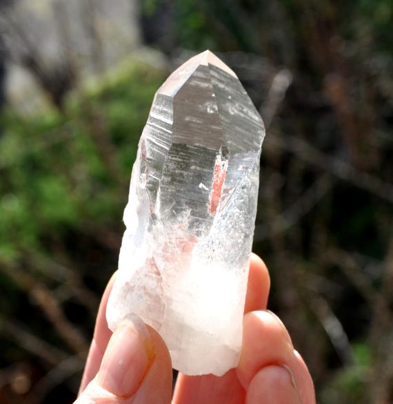 Lemurian Seed Quartz Crystal Point Natural Brazil 68g -  2.43Oz