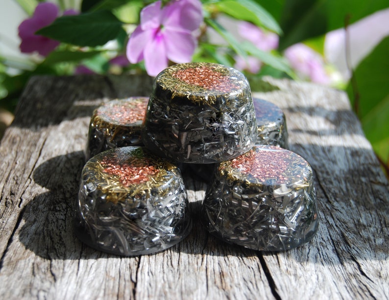 LOT of FIVE Orgonite® Orgone Tower Busters, Orgone Generators EMF Protection Free Delivery image 1