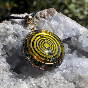 Lakhovsky Pendant Green Orgonite®  Pendant Necklace  - EMF Harmonizer - Unisex