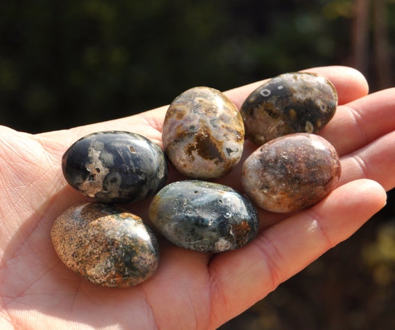 OCEAN JASPIS Pocket Stone from Madagascar